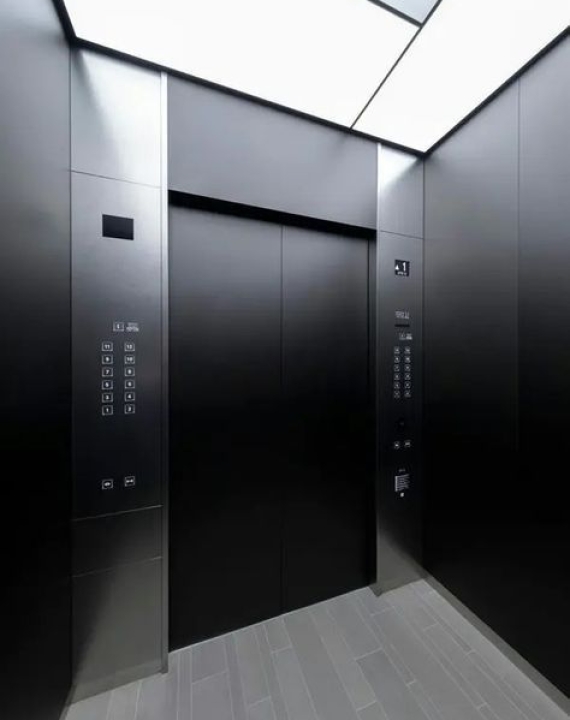 THANG MÁY TỐI GIẢN MÀU ĐEN 